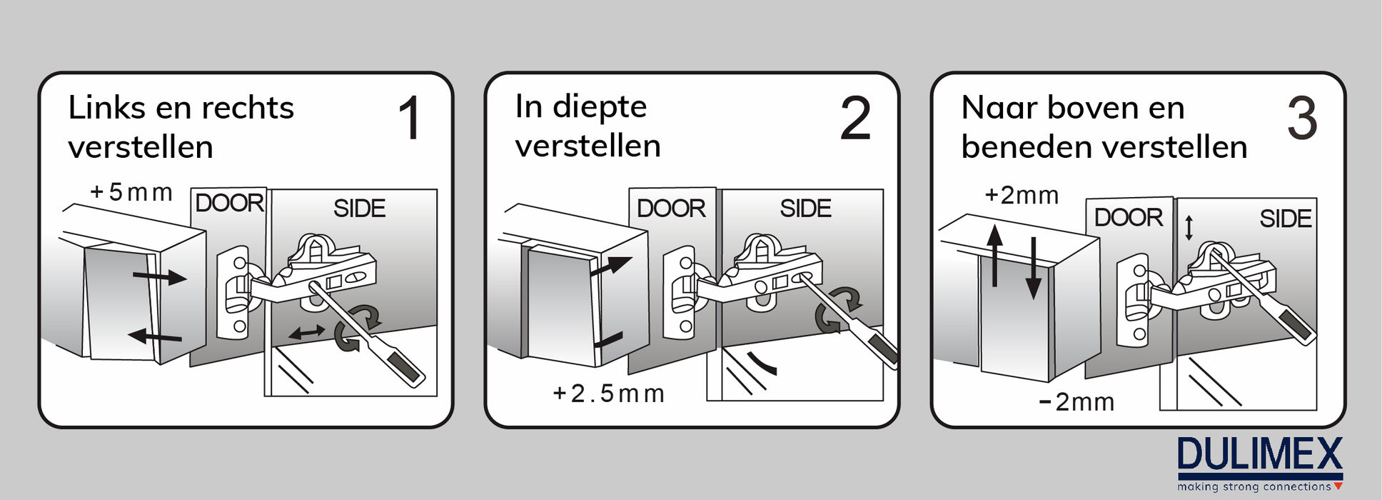Inboorkastscharnier 35mm Type C