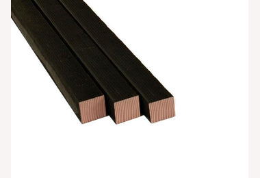 Douglas 45x45mm 300cm zwart geschaafd