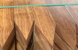 Hardhout 45x90mm 100cm geschaafd met punt OP=OP