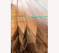 Hardhout 45x90mm 100cm geschaafd met punt OP=OP