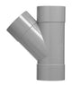 T-Stuk 45° PVC Grijs 125x125x125 Lijmverbinding