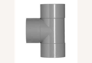 T-Stuk 90° PVC Grijs  125x125x125 Lijmverbinding