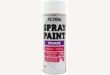 Mondial spray paint grondverf wit 400ml