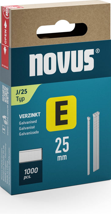 NOVUS nagels (brads) E J/25mm 1000st