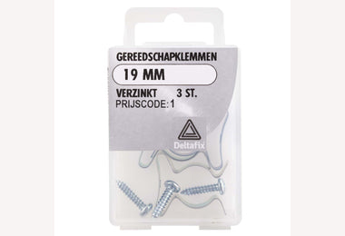 Gereedschapklemmen 19mm 3 stuks