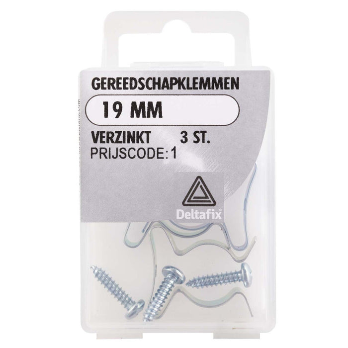 Gereedschapklemmen 19mm 3 stuks