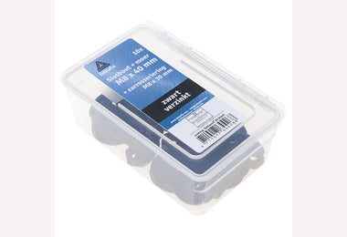 Slotbout M8x40 10st zwart verzinkt