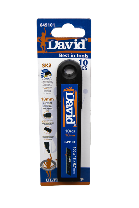 David reservemesjes 18mm (10 stuks)