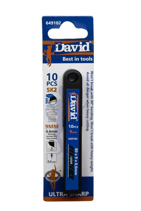 David reservemesjes 9mm (10 stuks)