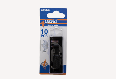 David reservemesjes trapezium 0,6mm (10 stuks)