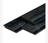 Halfhouts rabat 19x145mm 300cm zwart gespoten vuren geimpr OP=OP