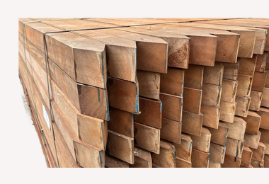 Hardhouten paal 70x70mm 150cm gepunt