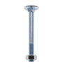 Slotbout M10x140mm 25st verzinkt