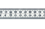 Duimstok kunststof wit 100cm schuil