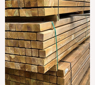 Tuinpaal 88x88mm 400cm geimpr gesch VOL PAK (60st) LK