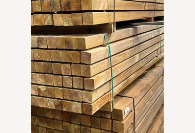 Tuinpaal 88x88mm 400cm geimpr gesch VOL PAK (60st) LK