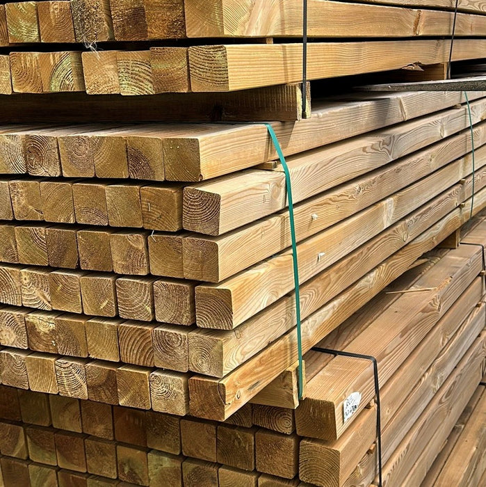 Tuinpaal 88x88mm 400cm geimpr gesch VOL PAK (60st) LK