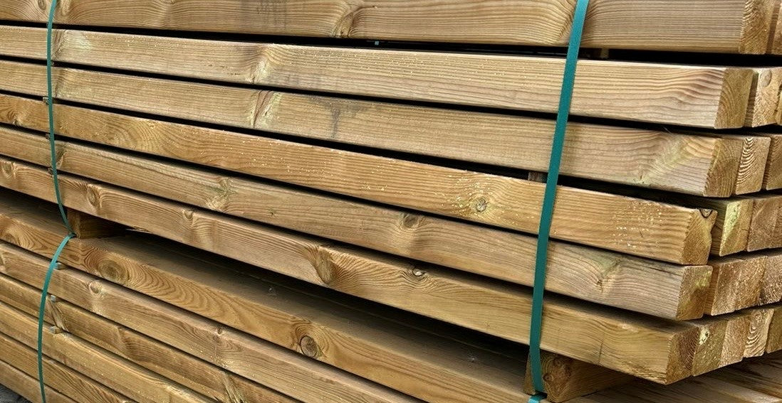 Tuinpaal 88x88mm 300cm geimpr gesch VOL PAK (60st) LK