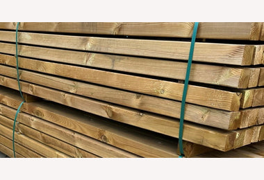 Tuinpaal 88x88mm 400cm geimpr gesch VOL PAK (60st) LK