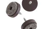 Viltglijder met schroef 20mm bruin p/st