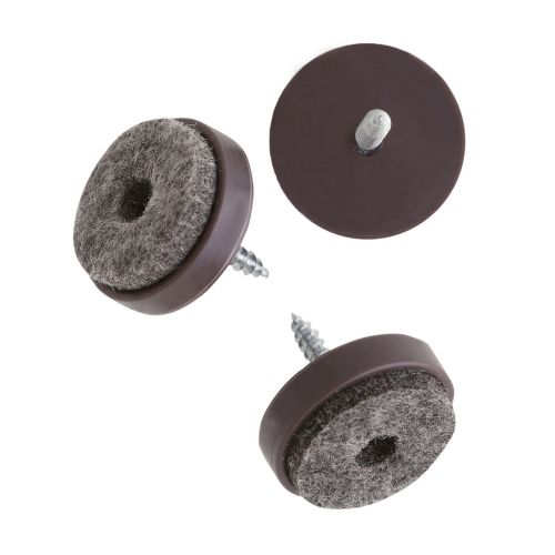 Viltglijder met schroef 20mm bruin p/st