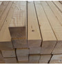 Vuren 95x95mm 450cm geschaafd 4 ronde hoeken