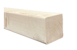 Vuren 95x95mm 450cm geschaafd 4 ronde hoeken