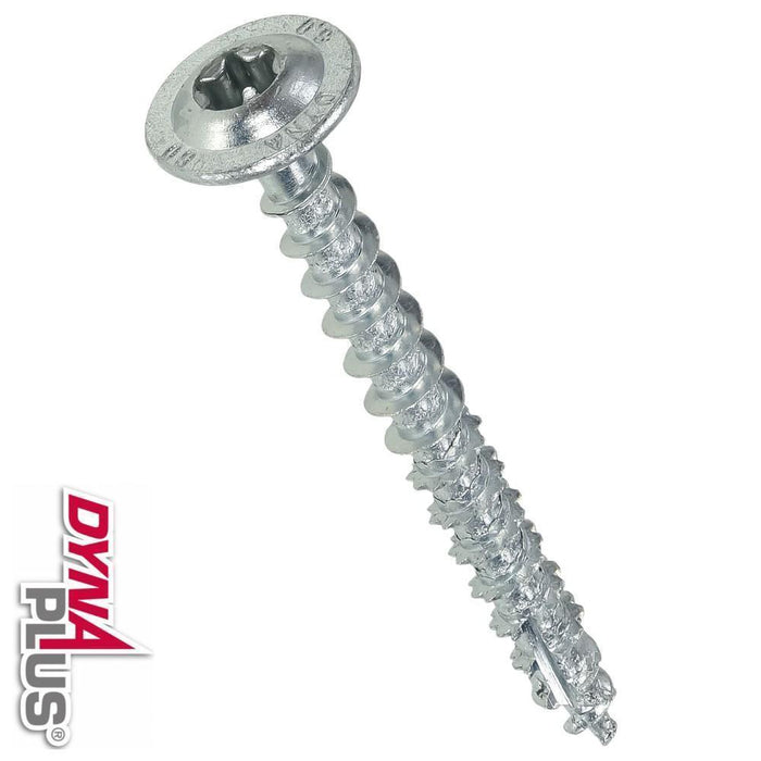 6.0x40mm torx verzinkt (TK) 100st spaanplaatschroef (DynaPlus)
