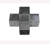 Paalverbinder 4-weg 90x90 verzinkt