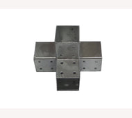 Paalverbinder 4-weg 70x70 verzinkt