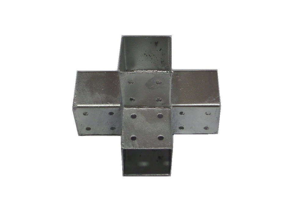 Paalverbinder 4-weg 70x70 verzinkt