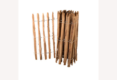 Kastanjehout hekwerk 120cmx5mtr latafstand 8-10cm schapenhek