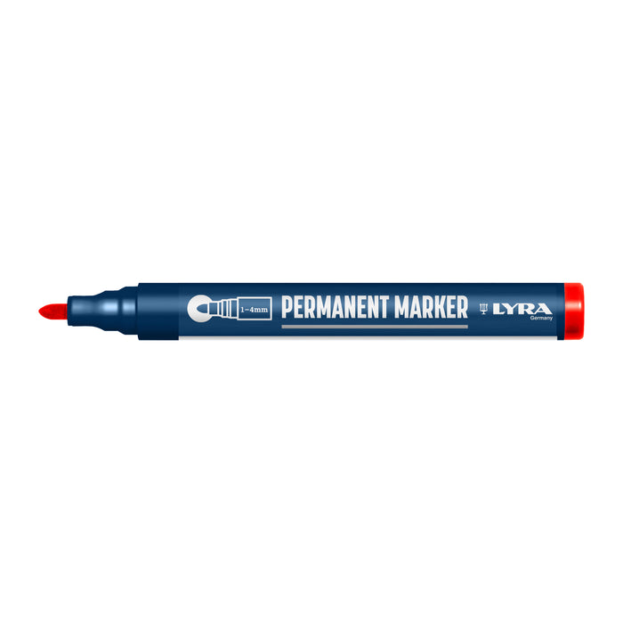 Merkstift ROOD permanent 1-4mm punt