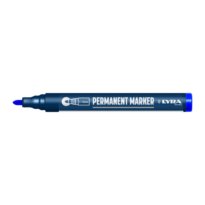 Merkstift BLAUW permanent 1-4mm punt