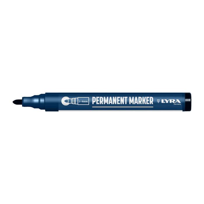 Merkstift ZWART permanent 1-4mm punt