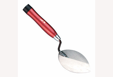 Tegeltroffel spits met houten greep en dop / melkmeisje