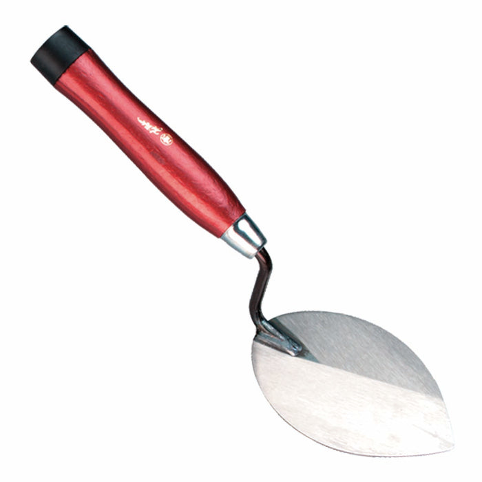 Tegeltroffel spits met houten greep en dop / melkmeisje