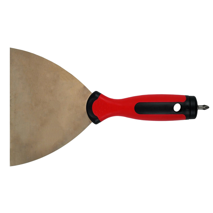 Plamuurmes 150mm RVS kunststof zachte greep met bit in greep