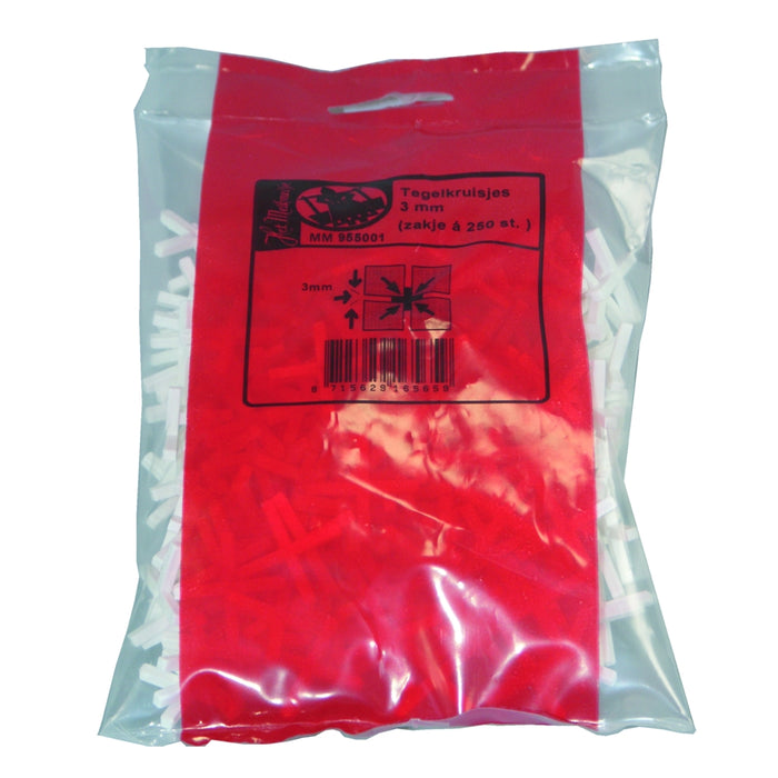 Tegelkruisjes 3.0mm zak a 250st