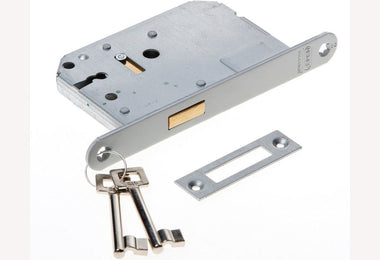 Kastslot 1256 voorplaat staal gelakt (klaviersleutel)