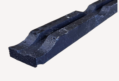Ventilatielat 21x45mm 420cm zwart vuren / achterhout