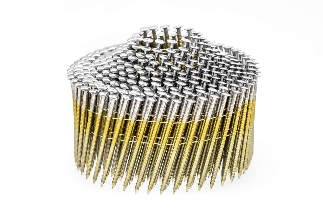 Coil nagel draad 2.1x50mm bolkop RVS rol 350 stuks