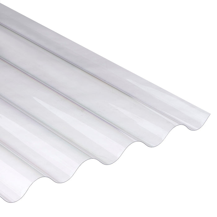 Golfplaat polycarbonaat 110x122cm glashelder Profiel F 177/51