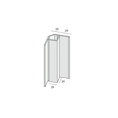 Keralit inwendig hoekprofiel 400cm 2827 (2 stuks)