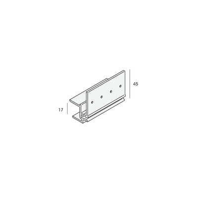 Keralit dakrandmontageprofiel 17mm 600cm 2877 (2 stuks)