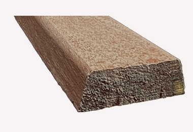 Meranti koplat 16x45mm 305cm volhout architraaf (schuin)