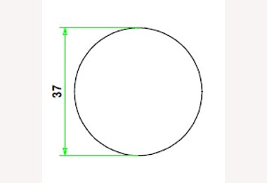 Meranti ronde stok Ø 37mm 455cm