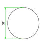 Meranti ronde stok Ø 37mm 455cm