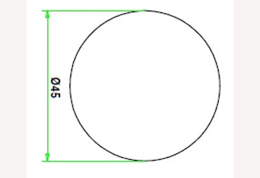 Meranti ronde stok Ø 45mm 455cm