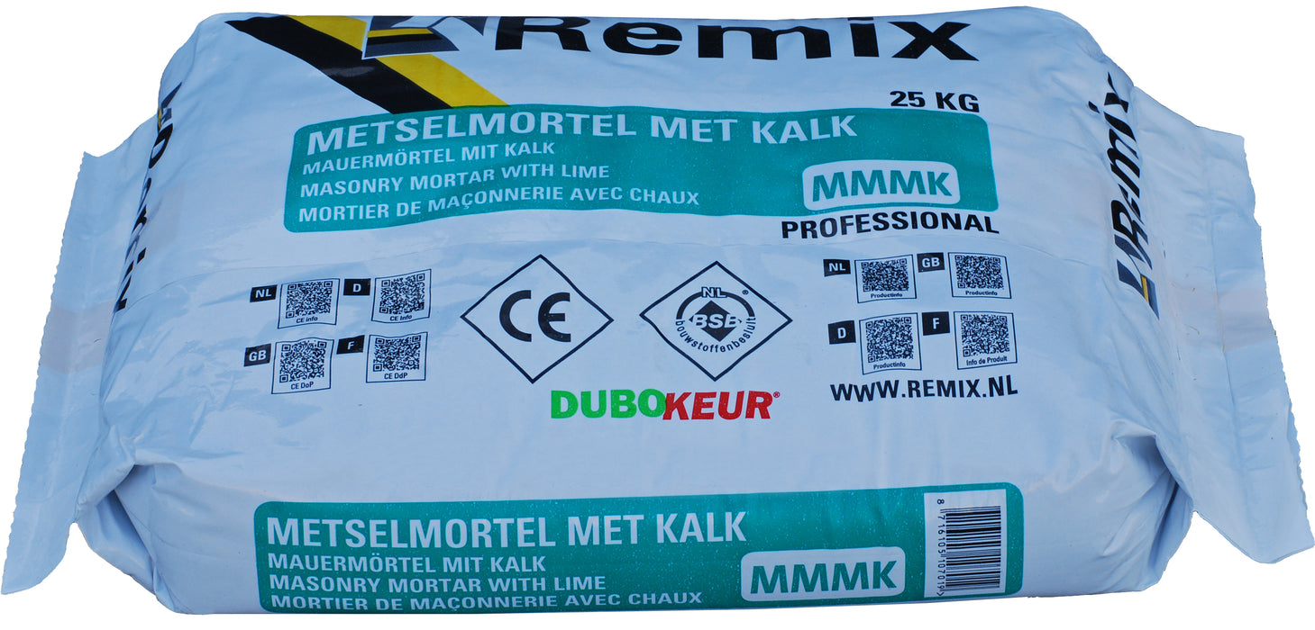 Metselmortel met kalk remix 25kg